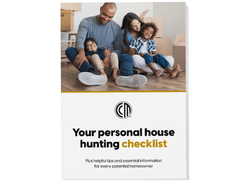 Cover page of personal house hunting checklist pdf.